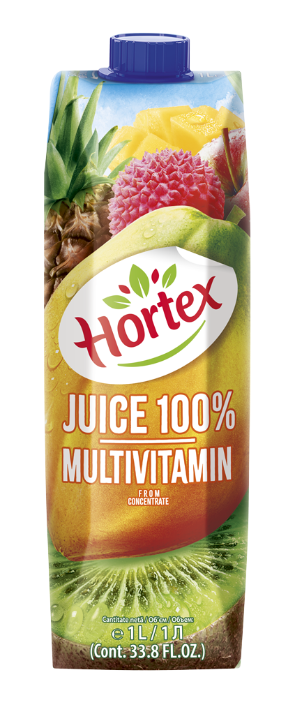 HORTEX 100% SUC MULTIVITAMINE 1L CARTON